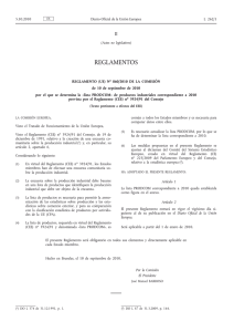Reglamento (UE) no 860/2010 de la Comisión, de 10 de septiembre