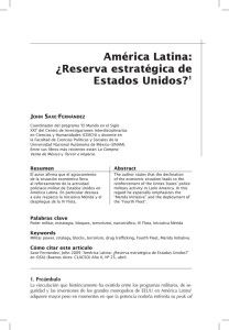 América Latina: ¿Reserva estratégica de Estados Unidos?1