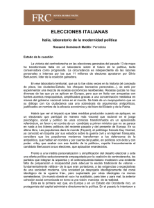 elecciones italianas - Fundació Rafael Campalans