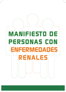MANIFIESTO DE PERSONAS CON ENFERMEDADES RENALES