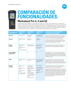 Feature Comparison: Workabout Pro 4, 3 and G2