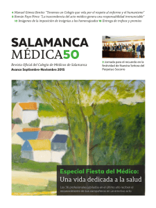 Avance Fiesta del Médico 2015 - Colegio Oficial de Médicos de