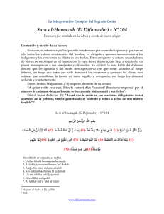 Interpretación Sura al-Humazah (El Difamador) - Nº
