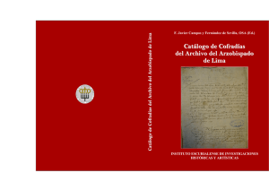 Catálogo de Cofradías del Archivo del Arzobispado de Lima