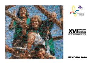 Memorias 2010 - Movimiento Scout del Uruguay