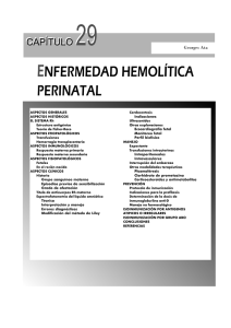 Capítulo 29: Enfermedad hemolítica perinatal