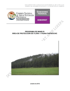 Programa de Conservación y Manejo Tutuaca-Papigochi