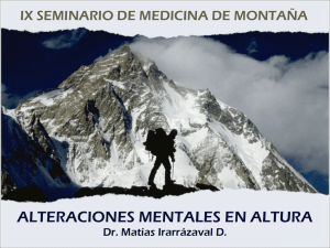Alteraciones Mentales en Altura - Seminario de Medicina de Montaña