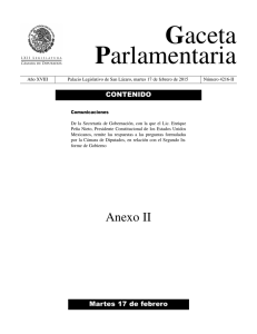 Gaceta Parlamentaria - Sistema de Información Legislativa