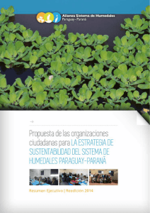 Resumen - Alianza Sistema de Humedales Paraná