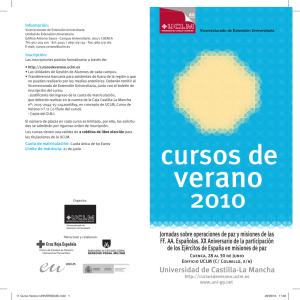 11 Curso Verano UNIVERSIDAD.indd - Universidad de Castilla
