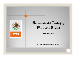 Diapositiva 1 - Secretaría del Trabajo y Previsión Social