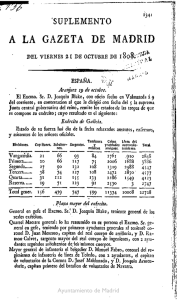 a la gazeta de madrid - MEMORIA DE MADRID. Madrid 1808