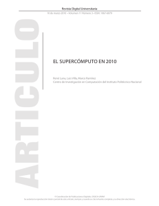 El SUPERCóMPUto EN 2010 - Revista Digital Universitaria