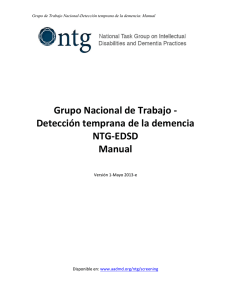 Grupo Nacional de Trabajo - Detección temprana de la demencia