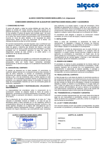 ALGECO CONSTRUCCIONES MODULARES, S.A. Unipersonal