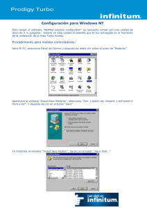 Configuración para Windows NT