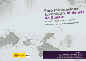 Programa I Foro Internacional Juventud y Violencia de Género