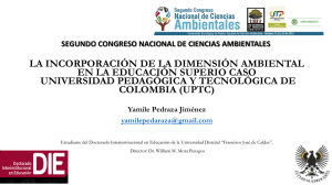 universidad Pedagógica y Tecnológica de Colombia (UPTC).