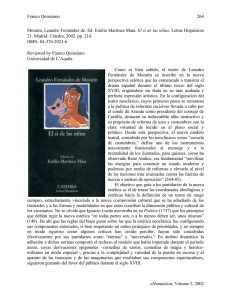 Franco Quinziano eHumanista: Volume 2, 2002 264 Moratín