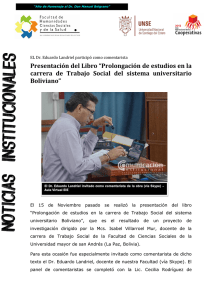 PRESENTACION DE LIBRO – UNIVERSIDAD MAYOR DE SAN