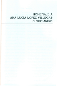 Luis Camacho. Homenaje a Ana Lucía López Villegas