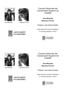 Concert d`alumnes del Conservatori Superior de Castelló Concert d