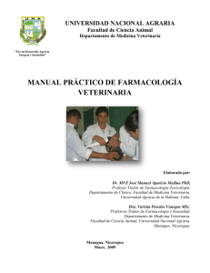 Manual Práctico de Farmacología Veterinaria