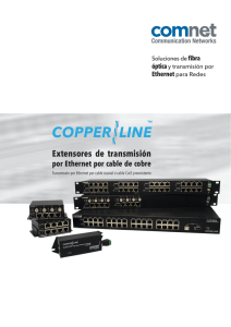 Extensores de transmisión por Ethernet por cable de cobre