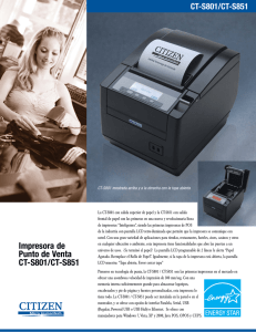 Impresora de Punto de Venta CT-S801/CT-S851