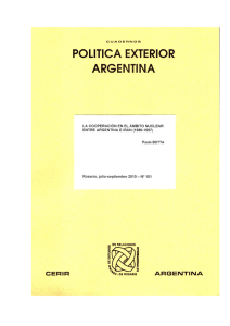La cooperación en el ámbito nuclear entre Argentina e Irán