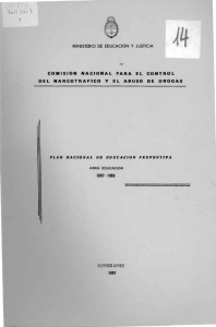 Plan nacional de educación preventiva : área educación 1987-1989