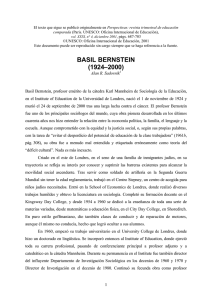 Basil Bernstein - International Bureau of Education