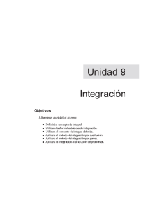 Unidad 9 Integración