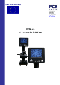 MANUAL Microscopio PCE-BM 200