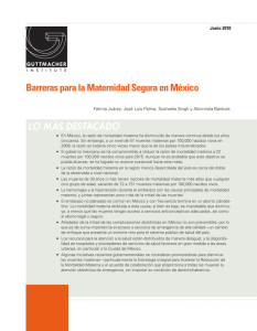 Barreras para la Maternidad Segura en México