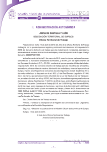 Anuncio 201303268 - Boletín Oficial de la Provincia de Burgos