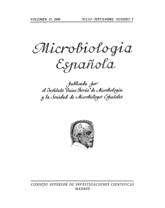 Vol. 13 núm. 3 - Sociedad Española de Microbiología