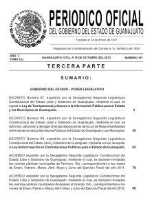 18 de octubre de 2013 - Congreso del Estado de Guanajuato