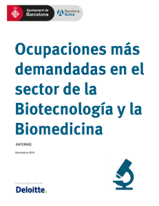 INFORME - Instituto Empresarial de Biotecnología