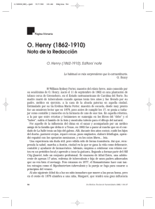 O. Henry (1862-1910). Nota de la Redacción