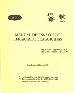 Leer más... - Instituto de Ciencia y Tecnología Agrícolas