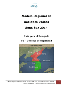 Modelo Regional de Naciones Unidas Zona Sur 2014