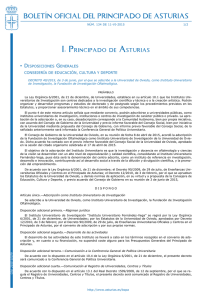 Decreto 40/2015 - Universidad de Oviedo
