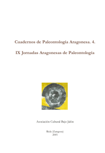 Cuadernos de Paleontología Aragonesa. 4. IX