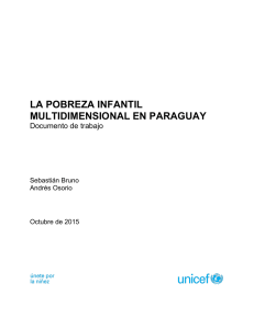 la pobreza infantil multidimensional en paraguay