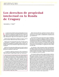 Los derechos de propiedad intelectual en la Ronda de Uruguay