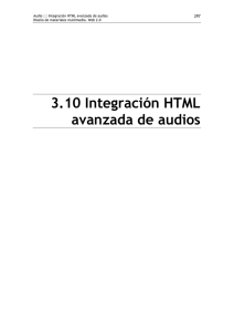 3.10 Integración HTML avanzada de audios