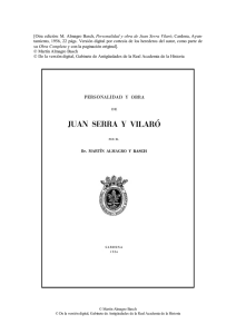 Personalidad y obra de Juan Serra y Vilaró