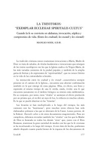 La Theotokos: exemplar ecclesiae spiritalis cultus